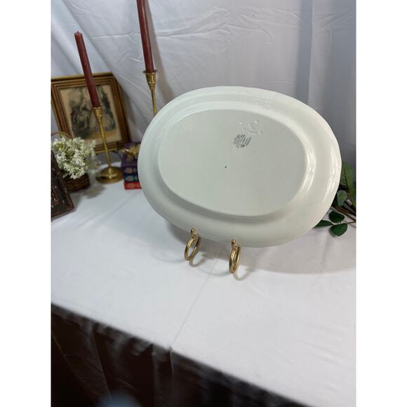 Antique Numbered LS & S Columbus Furnivals 16" Platter - 1852 Reg Number - Picture 8 of 10